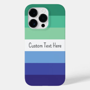 Colorful Gay Flag Custom Text Case-Mate iPhone 14 Pro Case