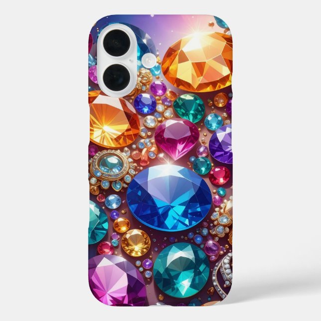 Colorful Gems & Jewels iPhone / iPad case (Back)