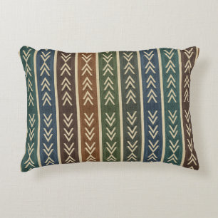 Colorful Geo Mud Cloth   Decorative Cushion