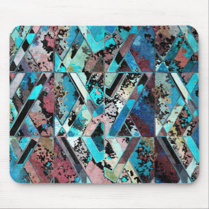 Colorful Geometric Abstract Pattern Mouse Mat