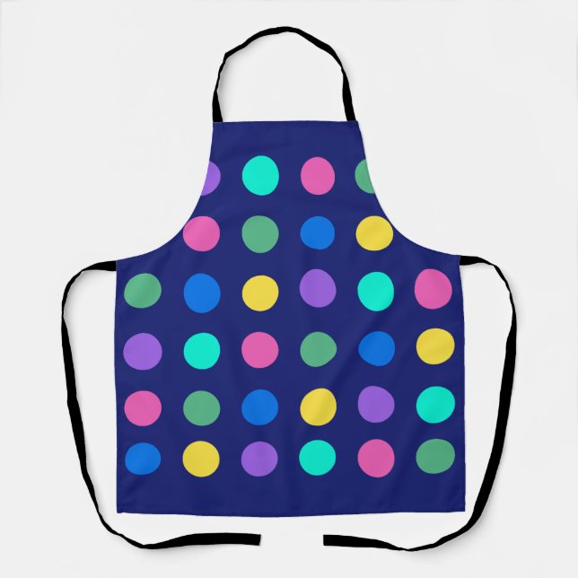 Colorful Geometric Dots Apron (Front)