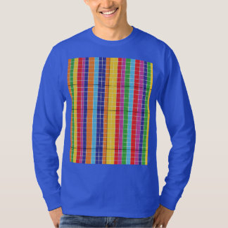 Colorful Geometric Pattern Blue Hoodie | Modern Ab T-Shirt