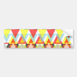 Colorful geometric Pattern Bumper Sticker
