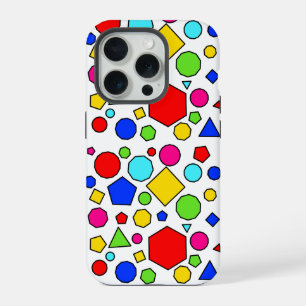 Colorful geometric pattern iPhone 15 pro case