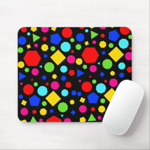 Colorful geometric pattern mouse mat