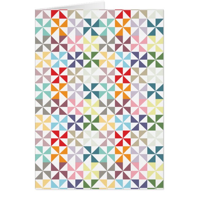Colorful Geometric Pinwheel (Front)