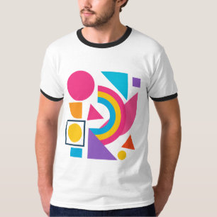 Colorful Geometric Shapes – Abstract Modern Design T-Shirt