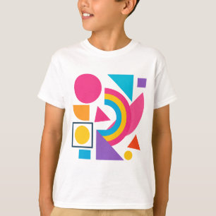 Colorful Geometric Shapes – Abstract Modern Design T-Shirt