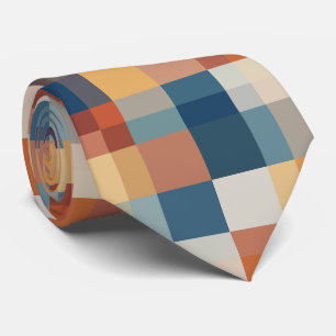 Colorful geometric shapes seamless tie