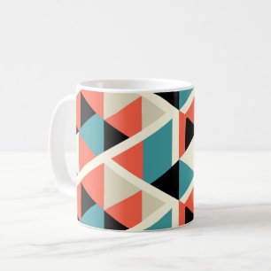Colorful Geometric Triangle Pattern Coffee Mug