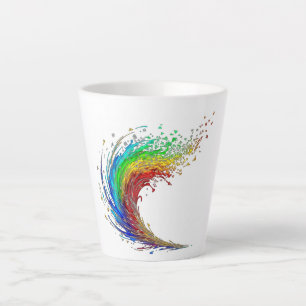 Colorful Geometric Wave Coffee Cup