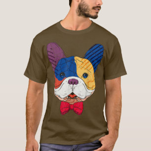 Colorful Geometrical French Bulldog Dog for Owner T-Shirt