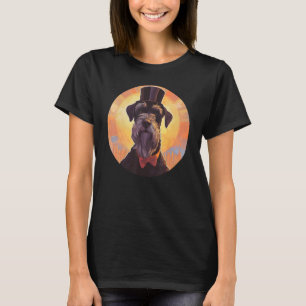 Colorful Giant Schnauzer Dog Dad Mom Best Dog 1 T-Shirt