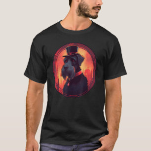 Colorful Giant Schnauzer Dog Dad Mom Best Dog T-Shirt