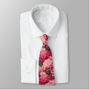 Colorful Gifts For Him Peonies Floral Tie