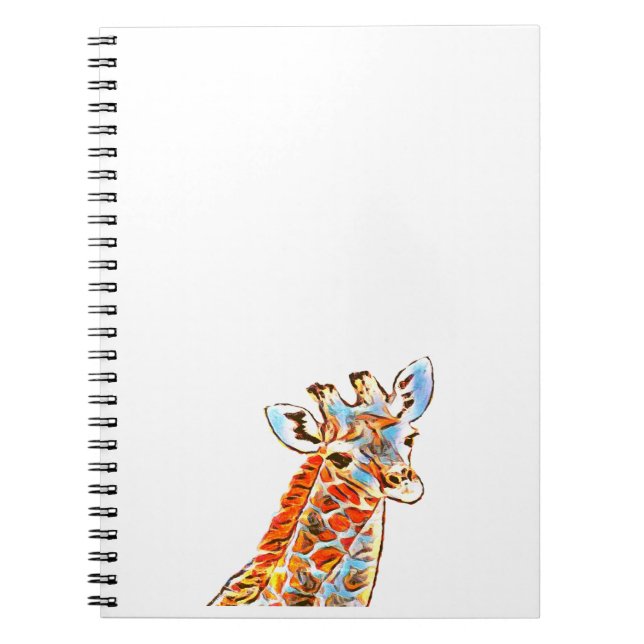 Colorful giraffe notebook (Front)
