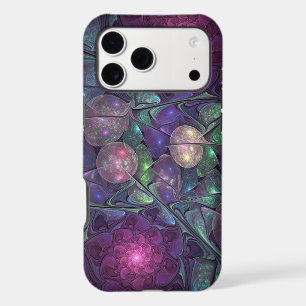 Colorful Glittering Modern Abstract Fractal Art