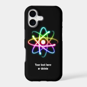Colorful Glow Atom Symbol