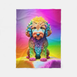 Colorful Goldendoodle Children's Blanket 