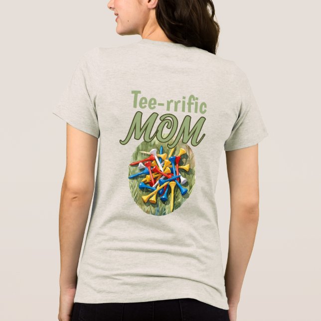 Colorful Golf Ball Tees Front Pocket & Back (Back)