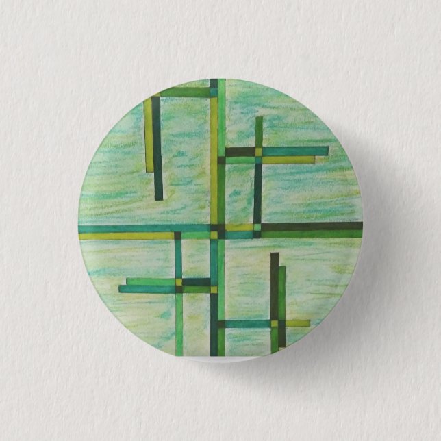 Colorful Greens 3 Cm Round Badge (Front)