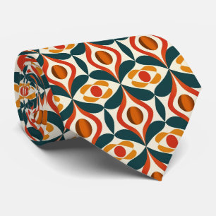 Colorful Groovy Retro Neck Tie