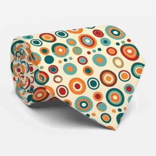 Colorful Groovy Retro Neck Tie