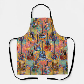 Colorful Guitars-Electric Guitars-Acoustic Guitars Apron
