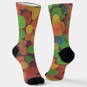 Colorful Gumdrops Candy Quirky Socks