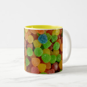 Colorful Gumdrops Two-Tone Coffee Mug