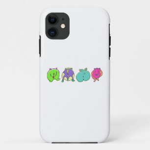Colorful Hamster Butts iPhone 11 Case