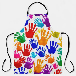 Colorful HandPrint Apron