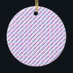 Colorful Hanukkah Dreidels Ceramic Tree Decoration<br><div class="desc">A cheeky ornament with Hanukkah dreidels - a somewhat subversive design for the season of many Holidays!</div>