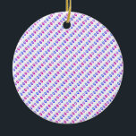 Colorful Hanukkah Dreidels Ceramic Tree Decoration<br><div class="desc">A cheeky ornament with Hanukkah dreidels - a somewhat subversive design for the season of many Holidays!</div>
