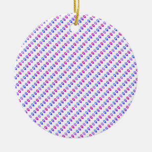 Colorful Hanukkah Dreidels Ceramic Tree Decoration