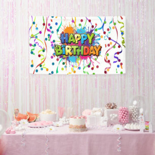 Colorful Happy Birthday Banner