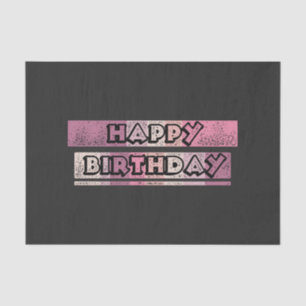 colorful happy birthday tissue paper