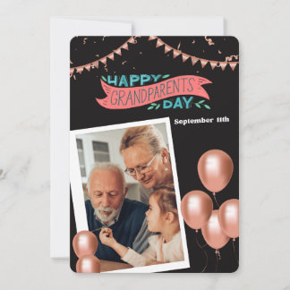 Colorful Happy Grandparents Day Invitation