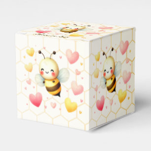 Colorful Happy Little Honey Bee Baby Shower Cute Favour Box