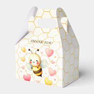 Colorful Happy Little Honey Bee Baby Shower Cute Favour Box