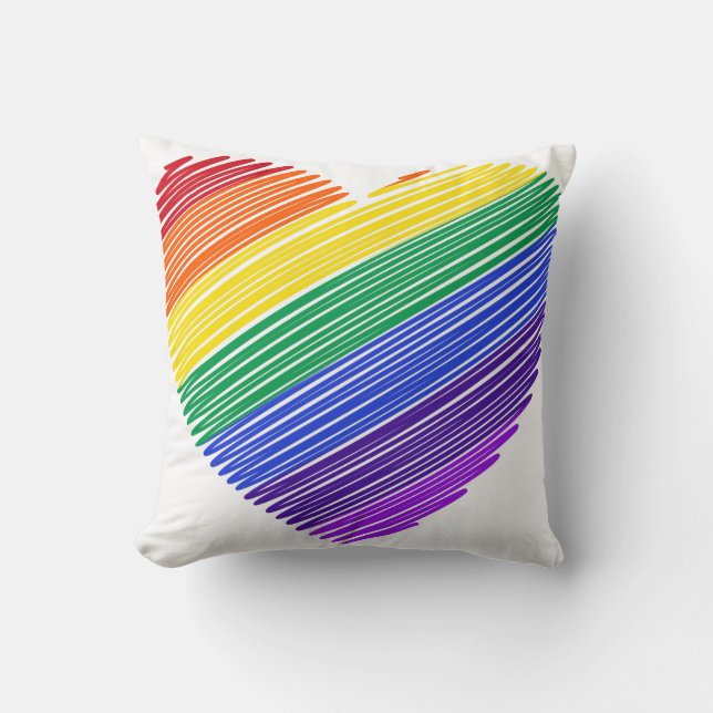 ColorFul Heart Cushion (Front)