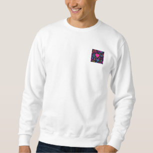 Colorful Heart Pattern Sweatshirt