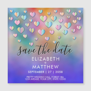 Colorful Heart Speckles Design