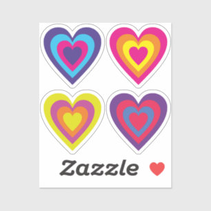 Colorful hearts