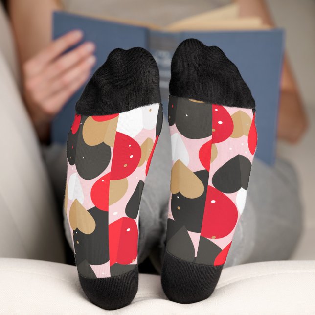 Colorful Hearts Crew Socks (Creator Uploaded)