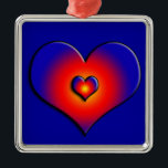 COLORFUL HEARTS METAL TREE DECORATION<br><div class="desc">Colourful and vibrant hearts</div>