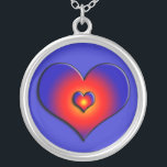 COLORFUL HEARTS SILVER PLATED NECKLACE<br><div class="desc">Colourful and vibrant hearts</div>