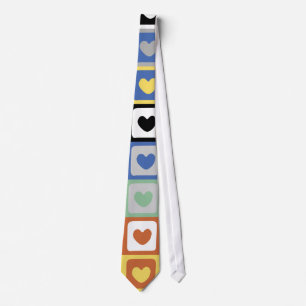 Colorful hearts - Tie