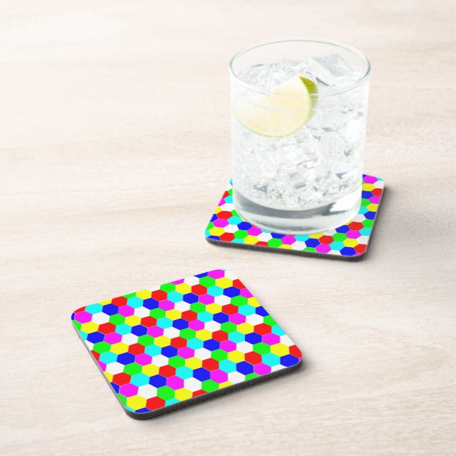COLORFUL HEXAGONS COASTER (Right Side)