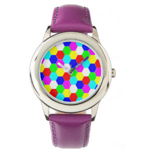 COLORFUL HEXAGONS WATCH